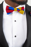 African Print Bowtie Set - Ankara Groomsmen Bowtie Set 4 Pieces - LIAM