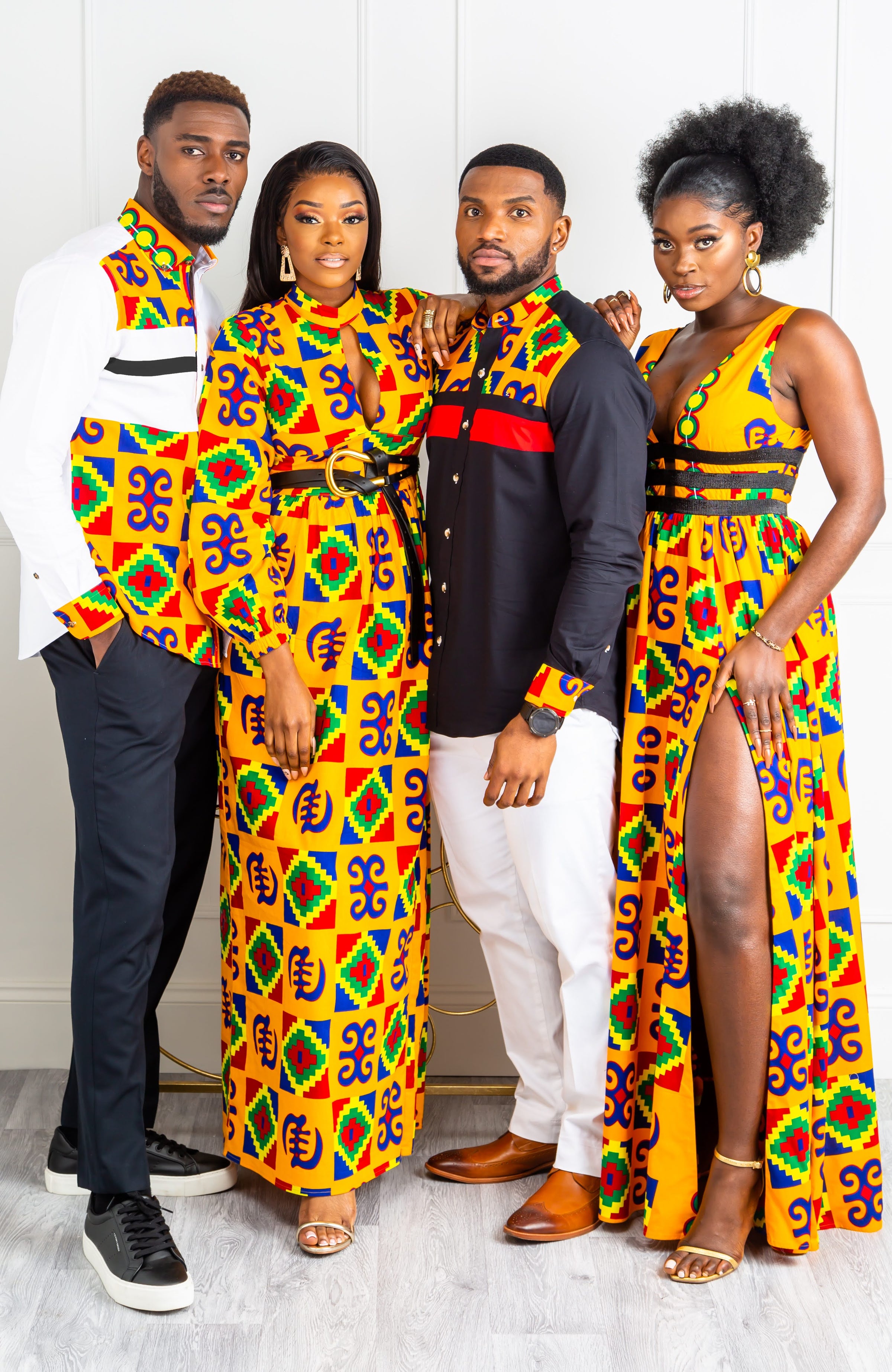 African Styles Clothing | African Mens Fashion - Skinny Fit Strip Button Down Shirt - NATHAN