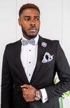 African Print Bowtie Set - Ankara Groomsmen Bowtie Set 4 Pieces - ALEXANDER