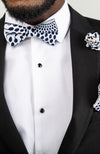 African Print Bowtie Set - Ankara Groomsmen Bowtie Set 4 Pieces - ALEXANDER