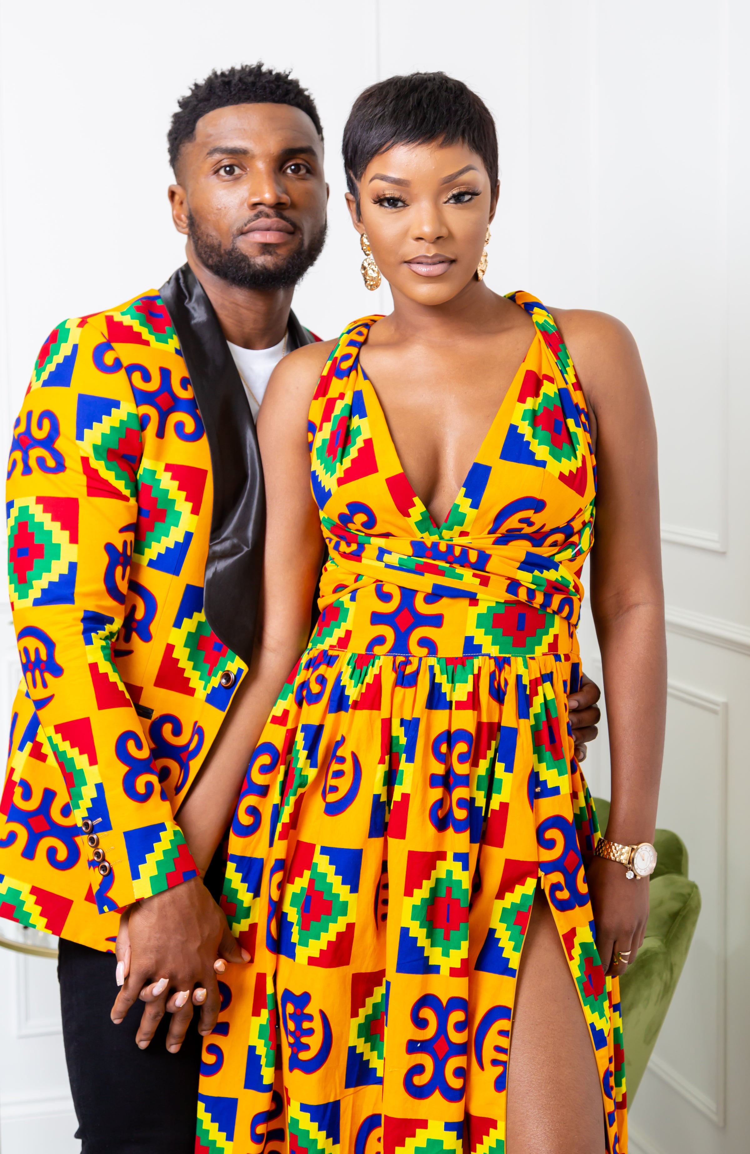 African Print Wax Infinity Multiway Maxi Dress - NATALIA