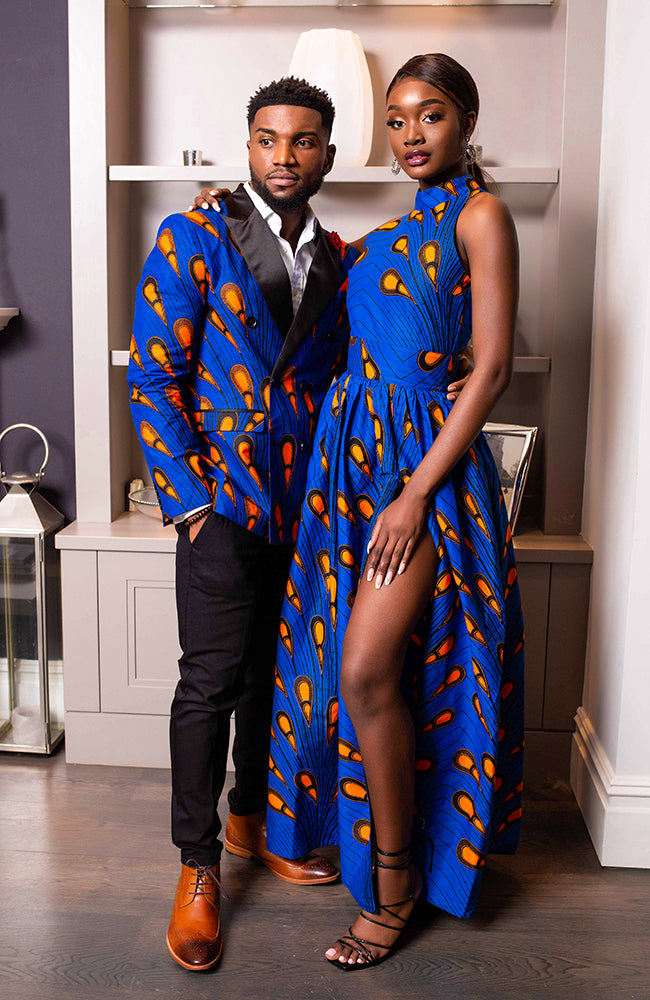 African Maxi Dresses for Women - Sleeveless Turtleneck Dress - ELLA LAVIYE African Maxi Dresses for Women - Sleeveless Turtleneck Dress - ELLA LAVIYE