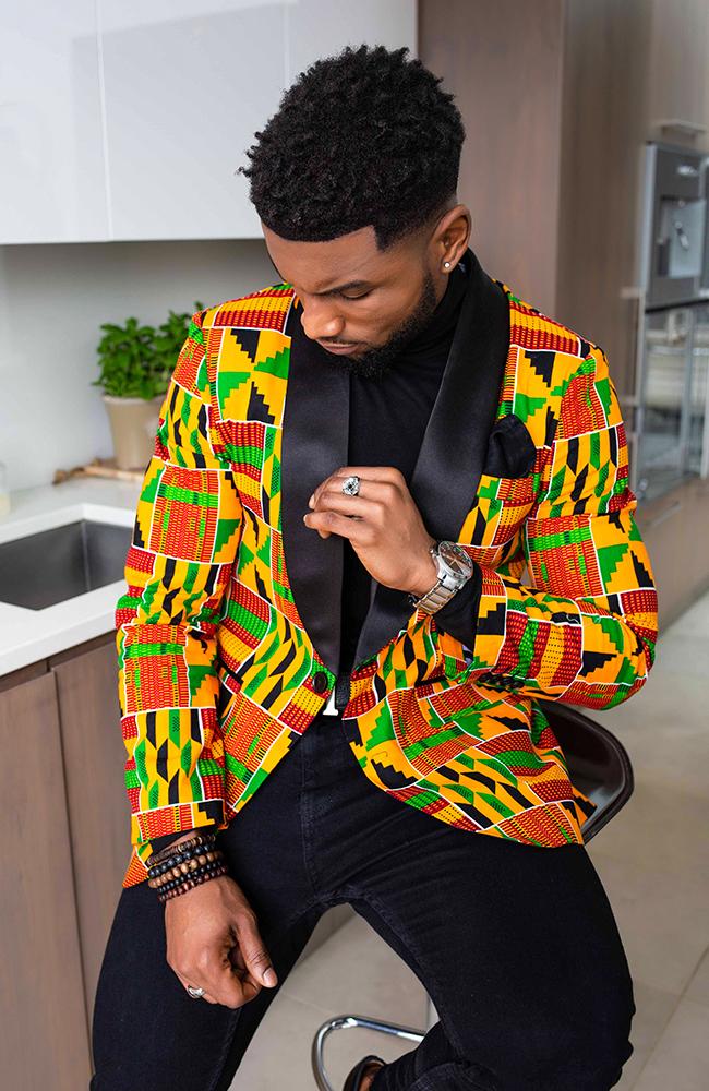 African Print Blazers For Men L'AVIYE