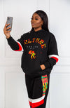 Africa Map Hoodie | Ankara Culture Slogan Hoodie For Women | KUMASI