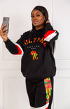 Africa Map Hoodie | Ankara Culture Slogan Hoodie For Women | KUMASI