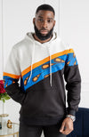 Men's Ankara Hoodie | Asymmetric Stripe Ankara Hoodie | ENUGU