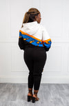 Ankara Hoodie | Asymmetric Stripe Ankara Hoodie For Women | ENUGU