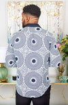 African Shirts for Men | Mens African Shirt - Mens Long-sleeve Polo - Alexander