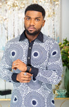 African Shirts for Men | Mens African Shirt - Mens Long-sleeve Polo - Alexander