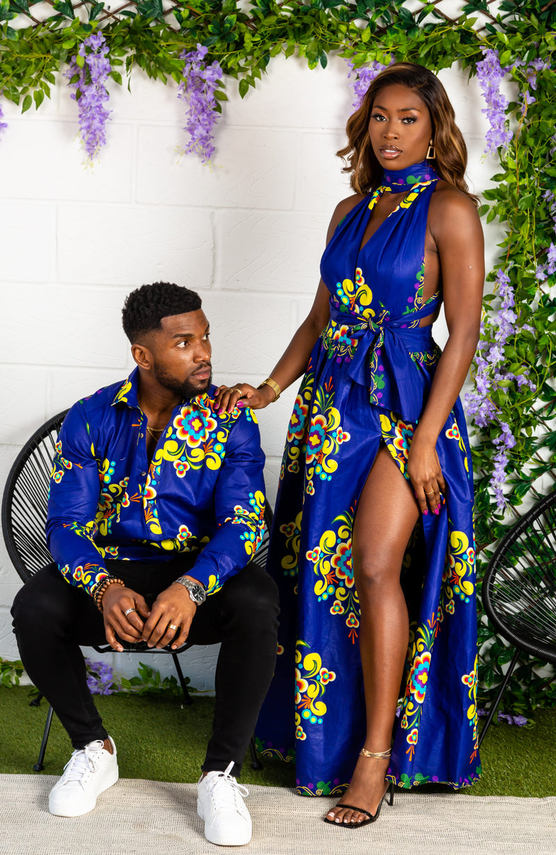  African Suit for Women Print Wax Plus Sizx 2 Piece of Top and  Pant Sets Fashion Women in African Clothing : Clothing, Shoes & Jewelry